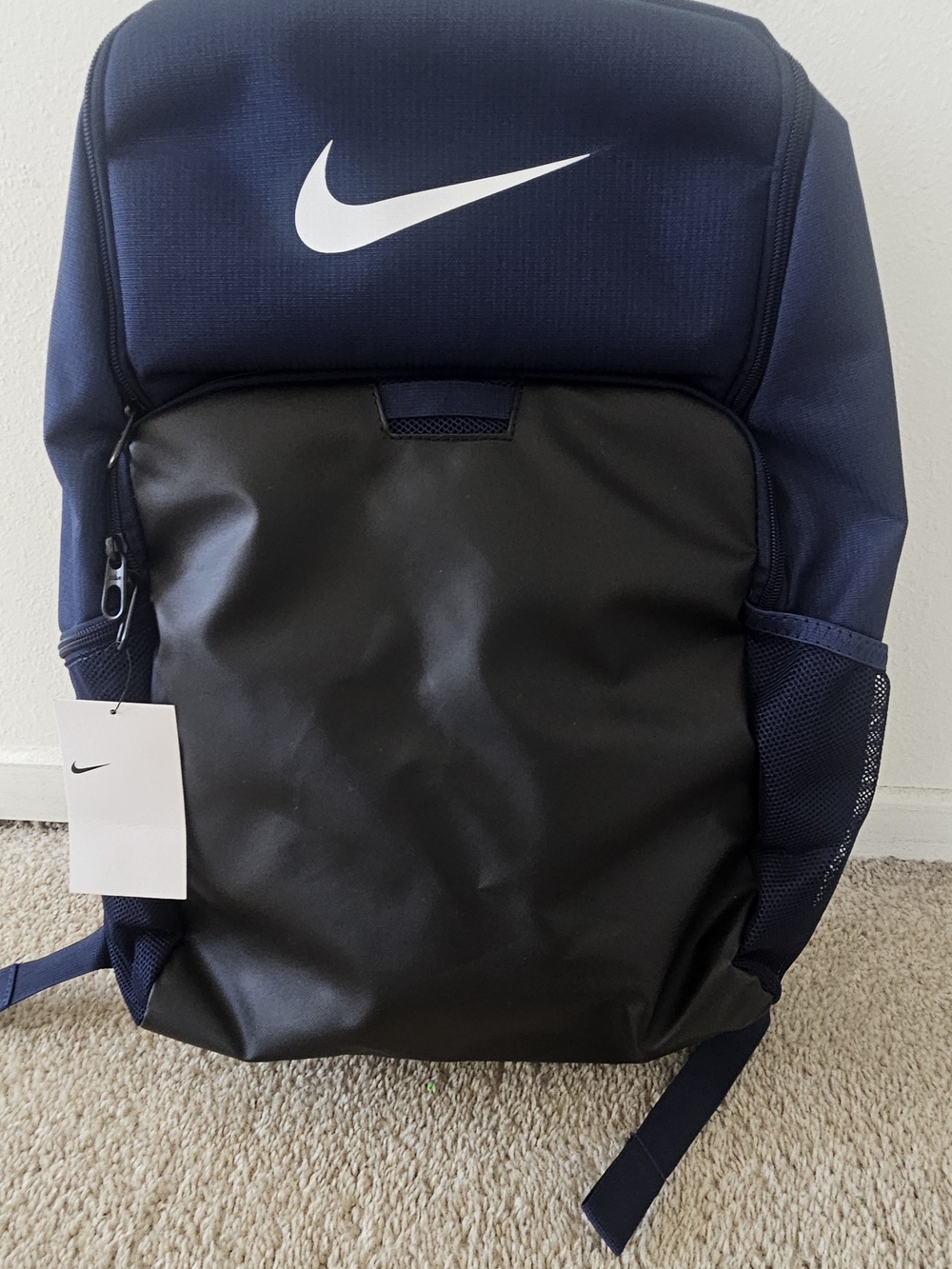 XL Nike Navy and Black Everyday Backpack with White Swoosh